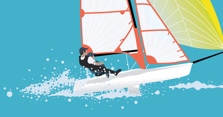 Jolle Sejler 4 - Kapsejlads