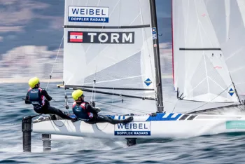 Lin Ea Cenholt og Christian Peter Lübeck (Foto: Sailing Energy)