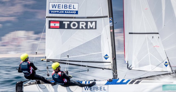 Lin Ea Cenholt og Christian Peter Lübeck (Foto: Sailing Energy)