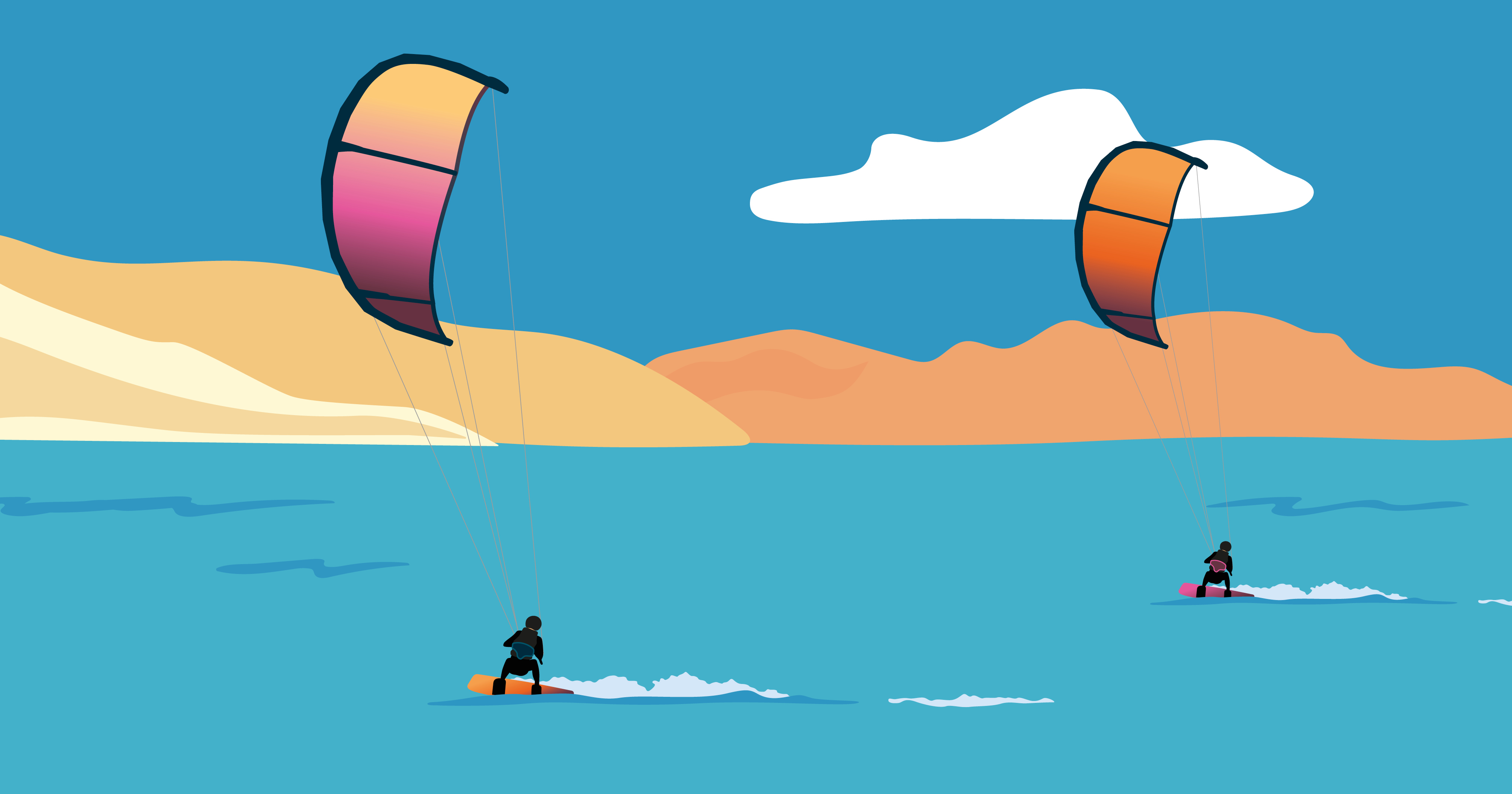 Kitesurfing
